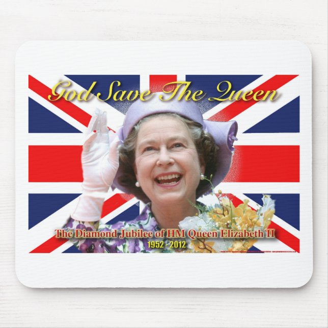 Alfombrilla De Ratón Jubileo de diamante del HM reina Elizabeth II (Frente)