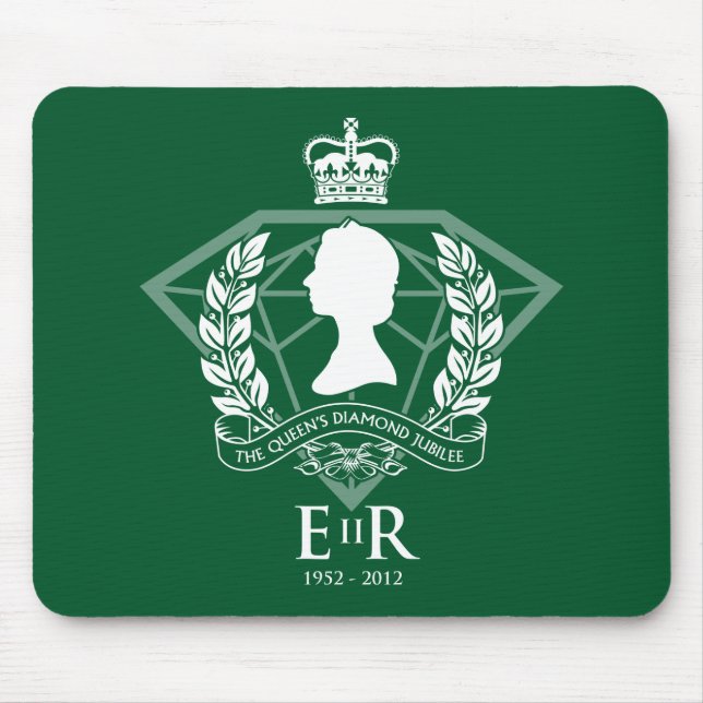 Alfombrilla De Ratón Jubileo de diamante Mousemat conmemorativo (Frente)