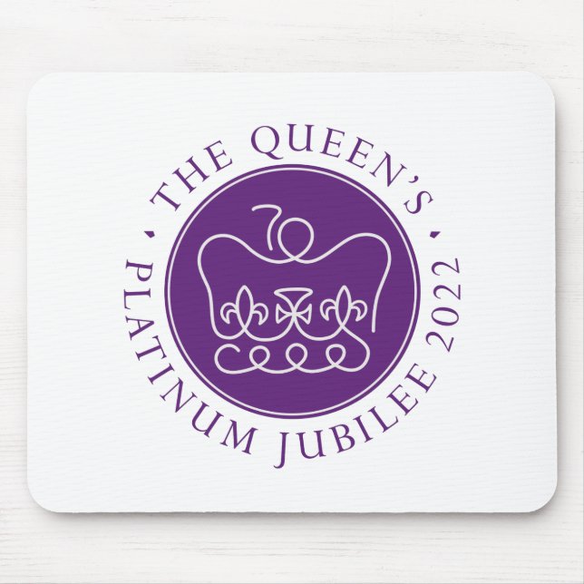 Alfombrilla De Ratón Jubileo platino de Reina (Frente)