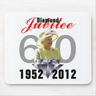 Alfombrilla De Ratón Jubileo sobre diamantes 1952-2012