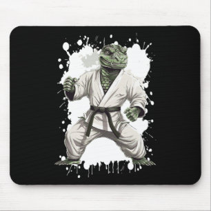 Alfombrilla De Ratón Judo, luchador de animales Alligator Karate