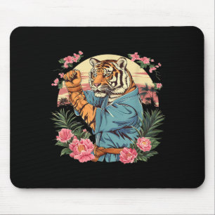 Alfombrilla De Ratón Judo Tigre Floral Naturaleza Kickboxing Taekwondo