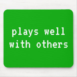 Alfombrilla De Ratón Juega bien con otras almohadillas de ratón verdes