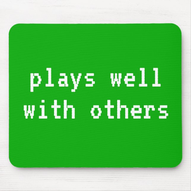 Alfombrilla De Ratón Juega bien con otras almohadillas de ratón verdes (Frente)