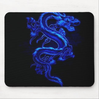 Alfombrilla De Ratón Juego azul Mousepad del dragón