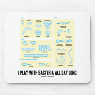 Alfombrilla De Ratón Juego Con Bacteria Todo El Día (Morfología)