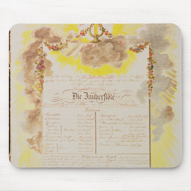 Alfombrilla De Ratón Juego-cuenta para 'el Flute mágico (Frente)