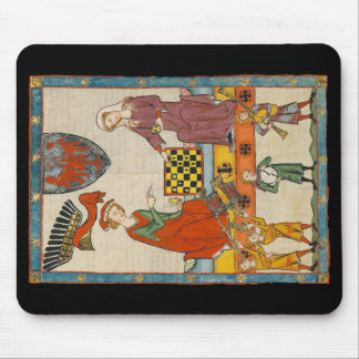 Alfombrilla De Ratón Juego de Ajedrez Códice Manesse siglo XIV