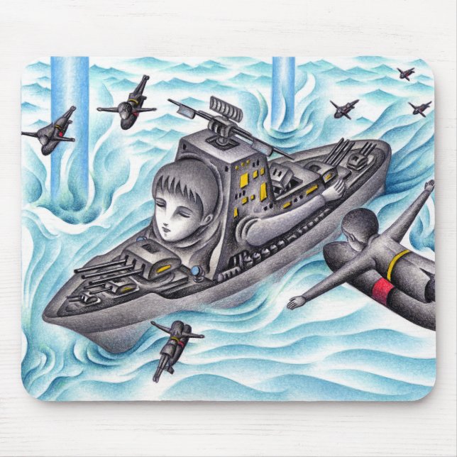 Alfombrilla De Ratón Juego de batalla naval. (Frente)