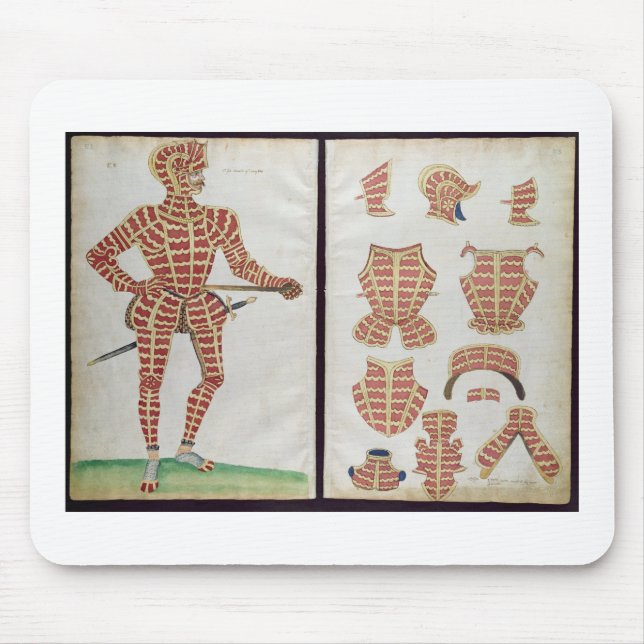 Alfombrilla De Ratón Juego de la armadura para el duque de Worcester, (Frente)