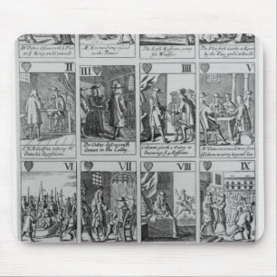 Alfombrilla De Ratón Juego de los corazones que ilustran el 'Plot papal