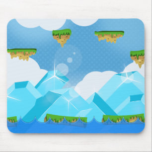 Alfombrilla De Ratón Juego de plataformas retro
