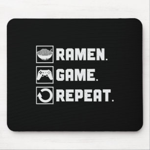 Alfombrilla De Ratón Juego de Ramen Repetir Fideos Videojuegos Consola 