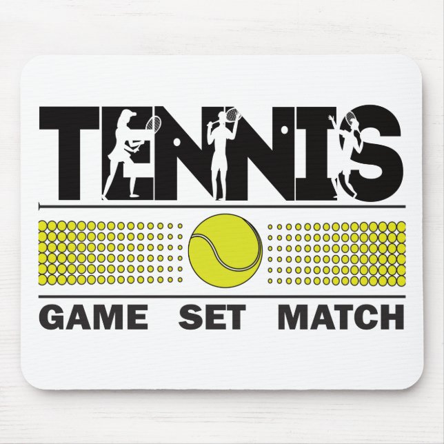 Alfombrilla De Ratón Juego de Tenis Juego Coincidir con la almohadilla  (Frente)