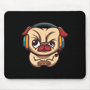 Alfombrilla De Ratón Juego De Vídeo De Perro De Juego Cuadros Juego De 