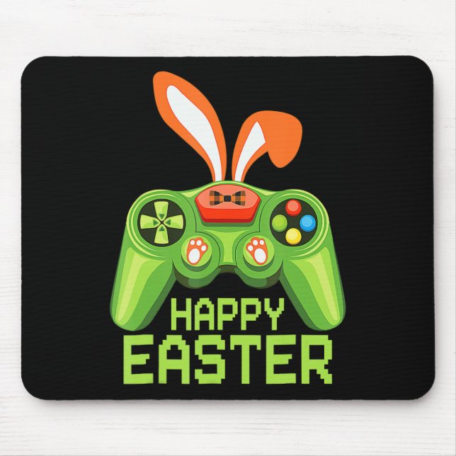 Alfombrilla De Ratón Juego de video Easter Bunny Gaming Controller Game (Frente)