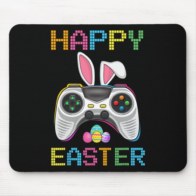 Alfombrilla De Ratón Juego de video Easter Bunny Gaming Controller Game (Frente)
