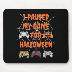 Alfombrilla De Ratón Juego Detuve Mi Juego Para Halloween Fun Gamer Bo