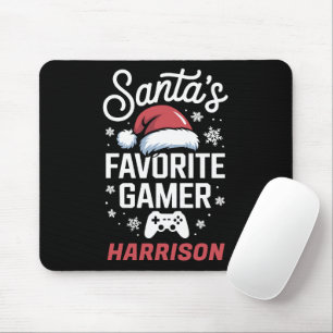 Alfombrilla De Ratón Juego personalizado favorito de Santa Navidad