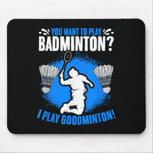 Alfombrilla De Ratón Juego raqueta de bádminton hobby bádminton P