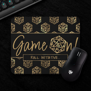 Alfombrilla De Ratón Juego RPG activado   Fantasía de oro Tabletop Retr
