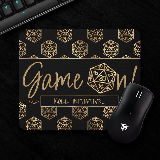 Alfombrilla De Ratón Juego RPG activado | Fantasía de oro Tabletop Retr (Subido por el creador)