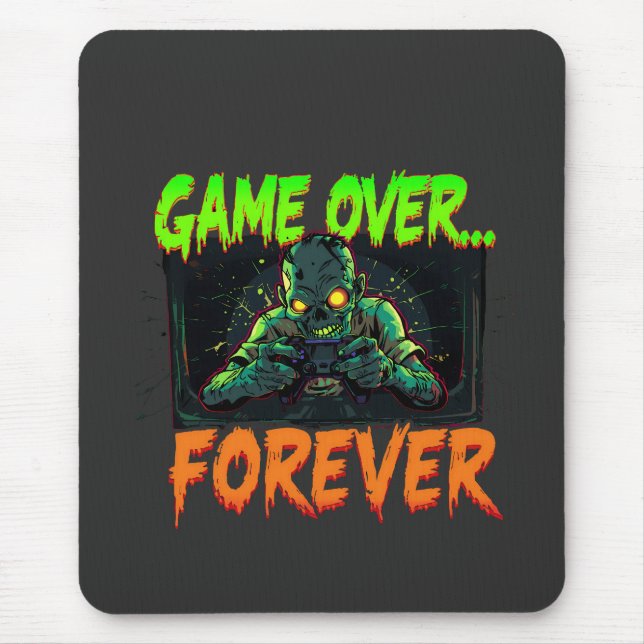 Alfombrilla De Ratón Juego sobre Forever Zombie Gamer (Frente)