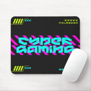 Alfombrilla De Ratón Juegos Cibernéticos Ciberpunk Neon Futurista Tecno