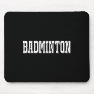Alfombrilla De Ratón Jugador de bádminton Birdie Shuttle Smash 