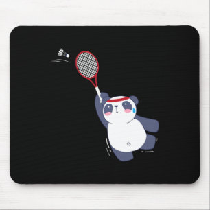 Alfombrilla De Ratón Jugador de Badminton de Panda Bear