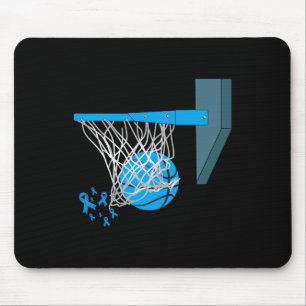 Alfombrilla De Ratón Jugador de baloncesto Cinta azul Sensibilización s