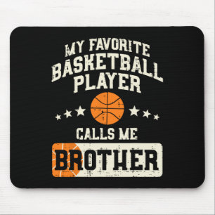Alfombrilla De Ratón Jugador de baloncesto favorito Brother Family Ball