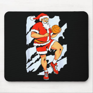 Alfombrilla De Ratón Jugador de Baloncesto Santa Claus