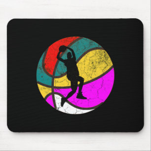 Alfombrilla De Ratón Jugador de baloncesto Vintage Retro Gigante 1