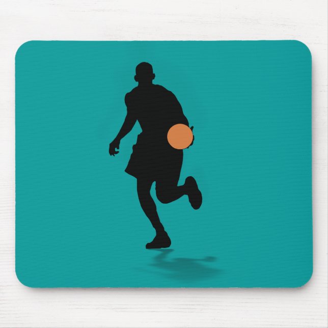 Alfombrilla De Ratón Jugador de básquet Mousepad (Frente)