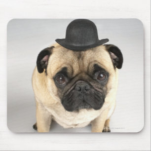 Alfombrilla De Ratón Jugador de bolos que lleva del bulldog francés,