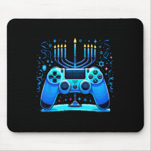 Alfombrilla De Ratón Jugador de consola de videojuegos judío Hanukkah C