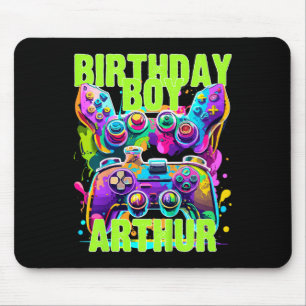 Alfombrilla De Ratón Jugador de cumpleaños de niño Arthur Birthday Boy