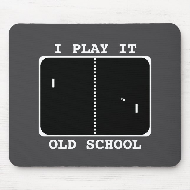 Alfombrilla De Ratón Jugador de escuela antigua (Frente)