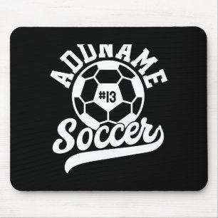 Alfombrilla De Ratón Jugador de Fútbol Agregar Nombre Equipo de Fútbol