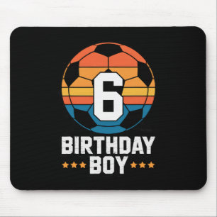 Alfombrilla De Ratón Jugador de fútbol de 6 años cumpleaños 6º para niñ