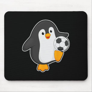 Alfombrilla De Ratón Jugador de fútbol pingüino fútbol deportes