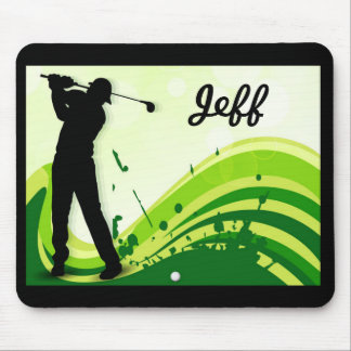 Alfombrilla De Ratón Jugador de golf artsy