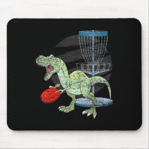 Alfombrilla De Ratón Jugador de Golf T Rex Dinosaurio Frisbee Dino Disc