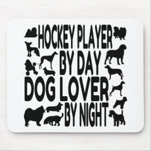 Alfombrilla De Ratón Jugador de hockey Dog Lover