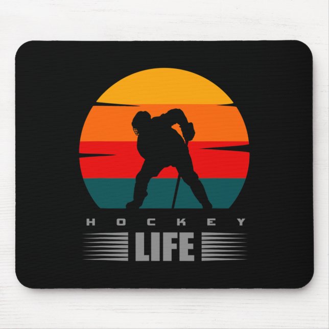 Alfombrilla De Ratón Jugador de hockey sobre hielo regalo 4 (Frente)