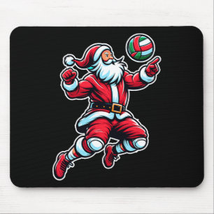 Alfombrilla De Ratón Jugador de Navidades divertidos del voleibol Santa