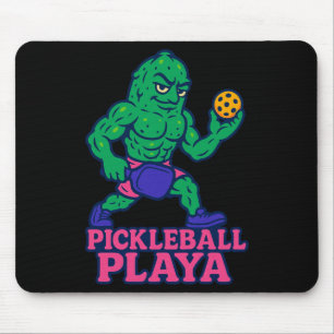 Alfombrilla De Ratón Jugador de pickleball divertido pickle ball pickel