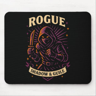 Alfombrilla De Ratón Jugador de Rpg Rogue D20 Dados Friki Geek Hombres