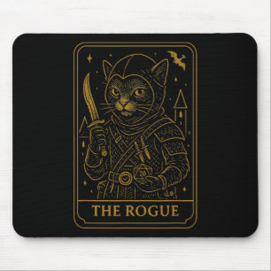 Alfombrilla De Ratón Jugador de Rpg Rogue D20 Dados Nerdy Geek Gato Hom